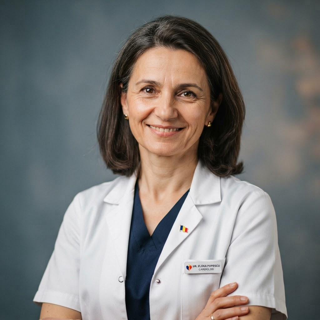 Portret Dr. Elena Popescu, Medicină internă