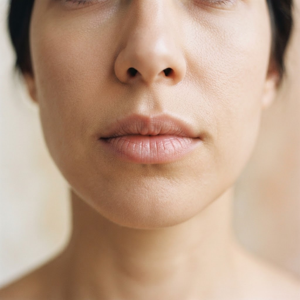 Buze naturale înainte de tratamentul cu filler
