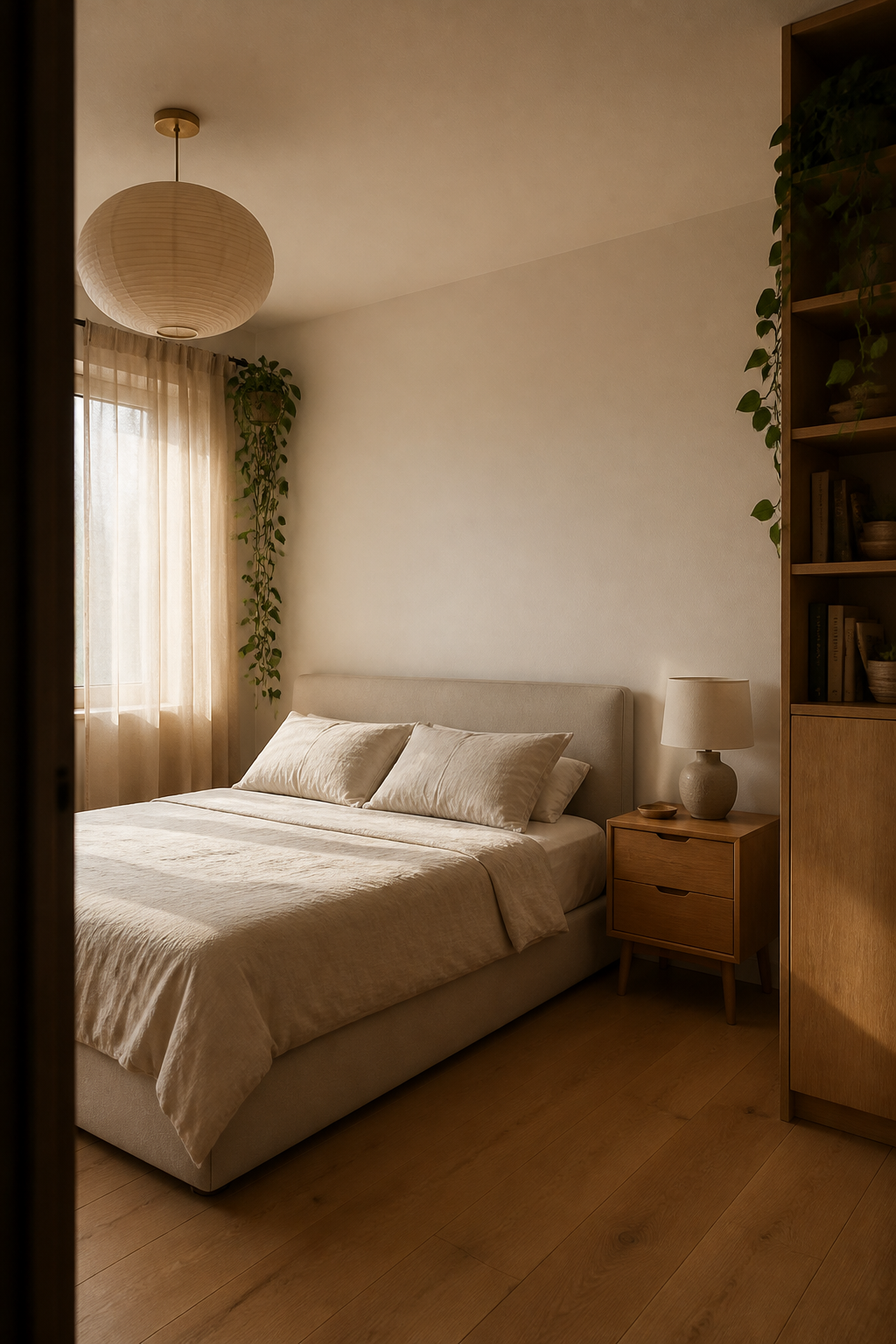 Apartament 2 camere Militari, dormitor după renovare